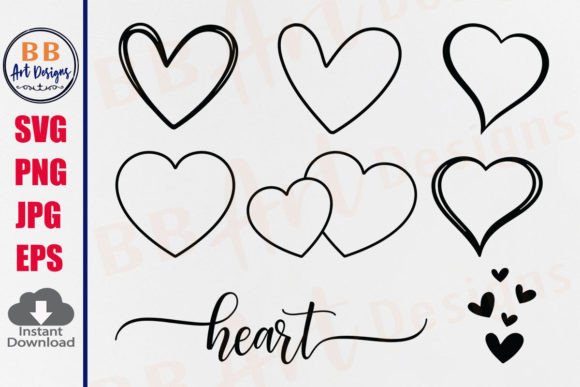 Download Heart Outline SVG, Scribble Heart PNG - Heart png Collection