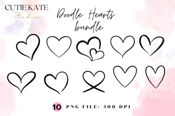 Download Heart Png,Doodle Bundle,Valentine's Day - Heart png Collection