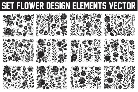 Download Elegant Floral Design Elements Vector - Floral design Collection