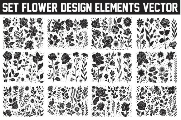Download Elegant Floral Design Elements Vector - Floral design Collection