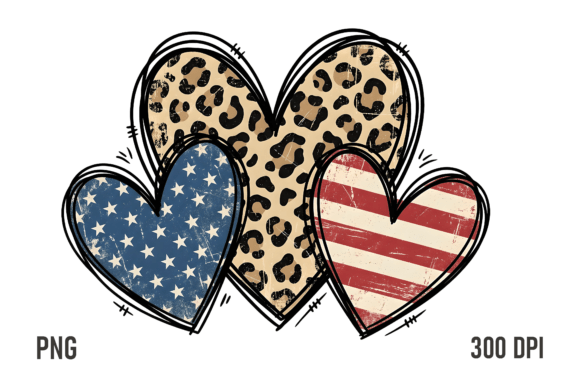 Download Leopard USA Heart PNG - Heart png Collection