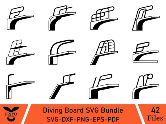 Download Diving Board SVG Bundle - Diving board Collection