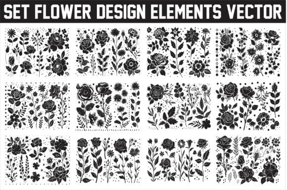 Download Elegant Floral Design Elements Vector - Floral design Collection