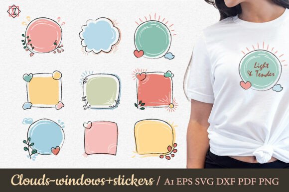 Download Clouds Are Windows + Stickers_2 - Premium Resources